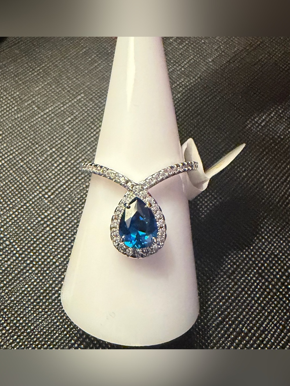 BP Bomb Party RBP2189 Girl Boss Unicorn Blue Spinel ring Size 7